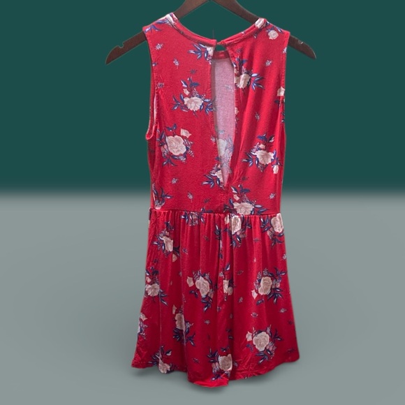 H&M Red Floral Print Shorts Romper - Picture 3 of 3